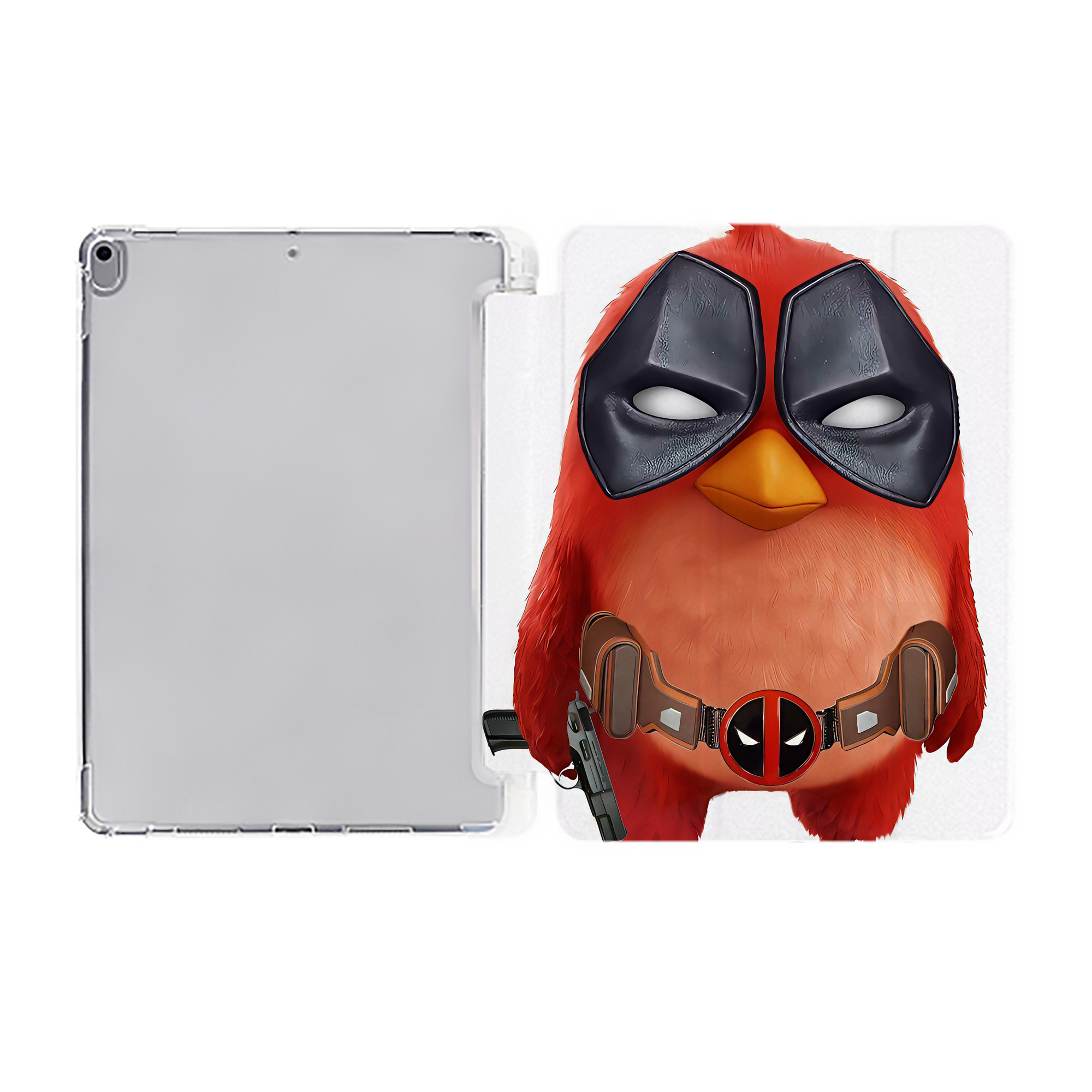（画像用） Angry Birds アングリーバード IPad ケース ペン収納付き 三つ折りスタンド PUレザー×シリコン 対応機種9.5/10.5/10.9インチ